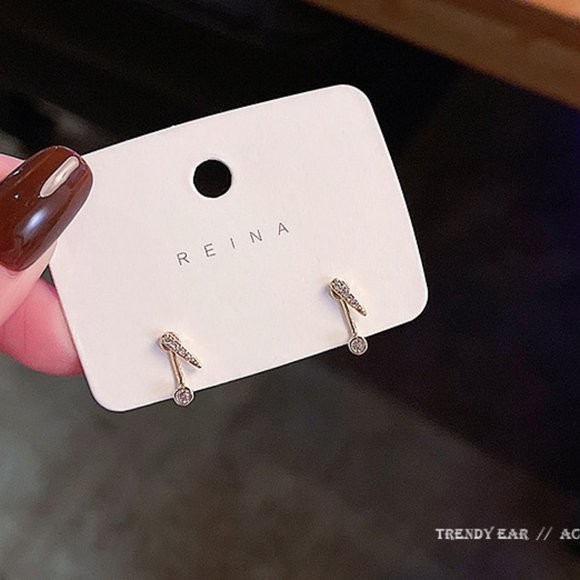 💙💕Last one Dainty Zircon Stud Earrings - Picture 9 of 13